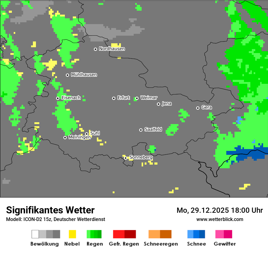 Modellkarten Signifikantes Wetter