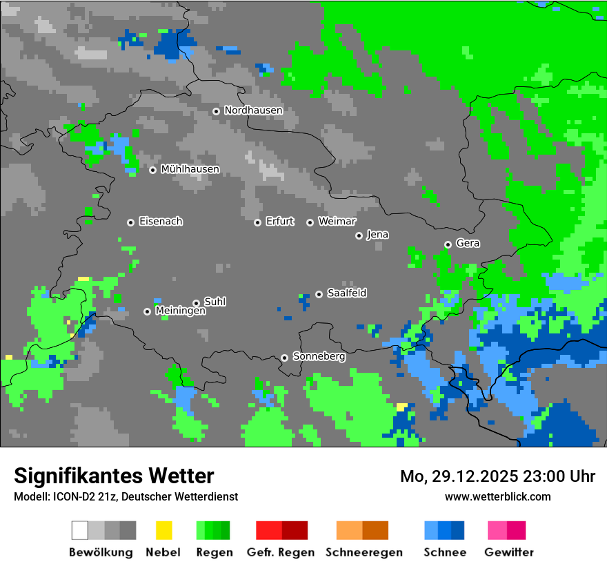 Modellkarten Signifikantes Wetter