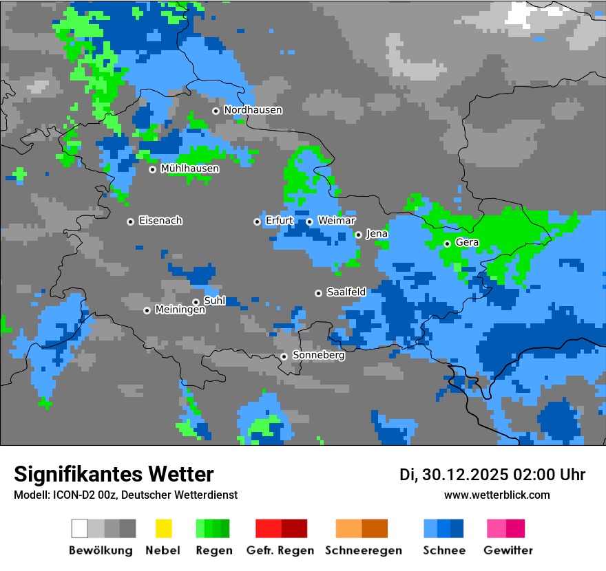 Modellkarten Signifikantes Wetter