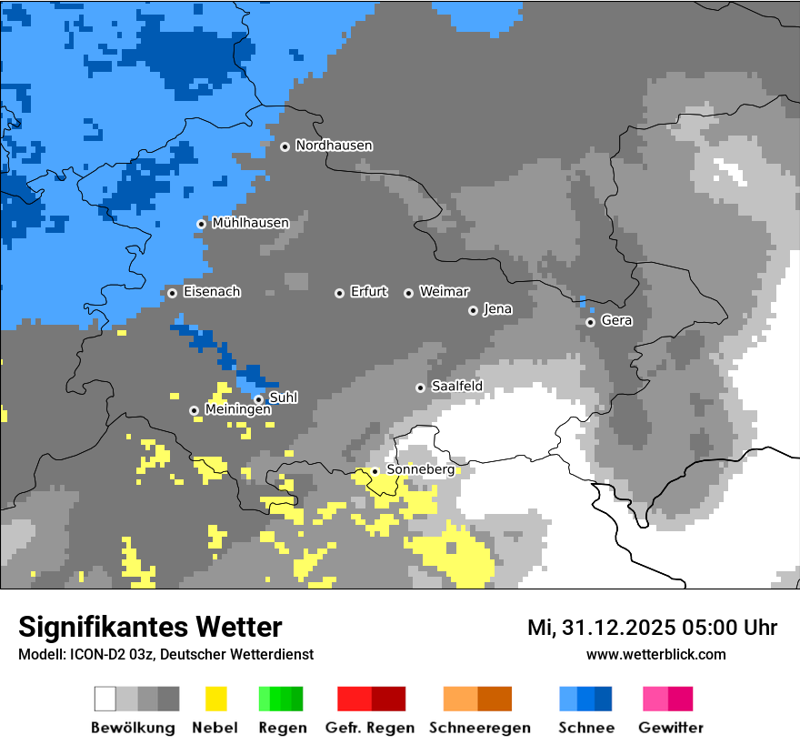 Modellkarten Signifikantes Wetter