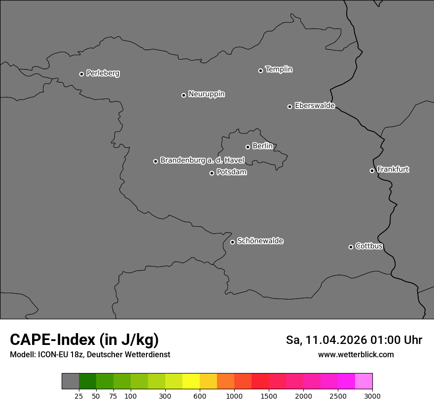 Modellkarte ICON-EU – cape – bb