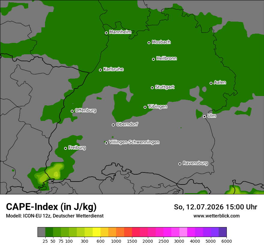 Modellkarte ICON-EU – cape – bw