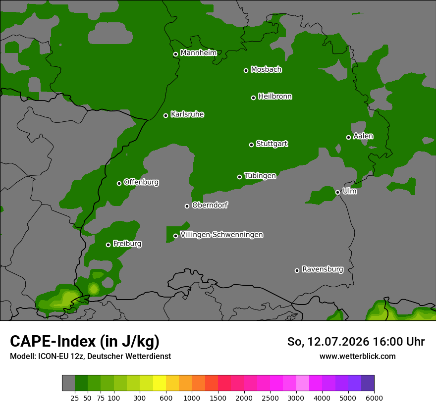 Modellkarte ICON-EU – cape – bw