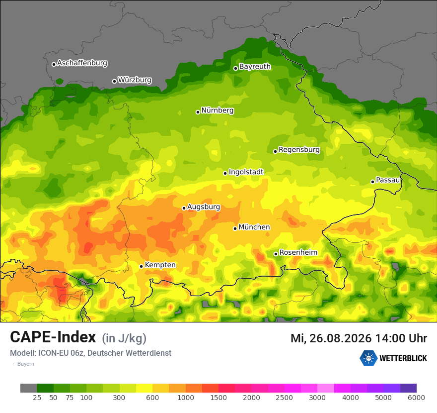 Modellkarte ICON-EU – cape – by