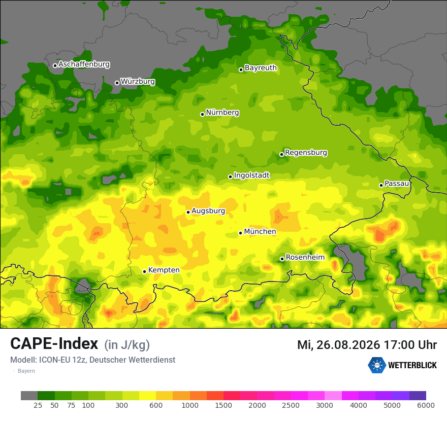 Modellkarte ICON-EU – cape – by