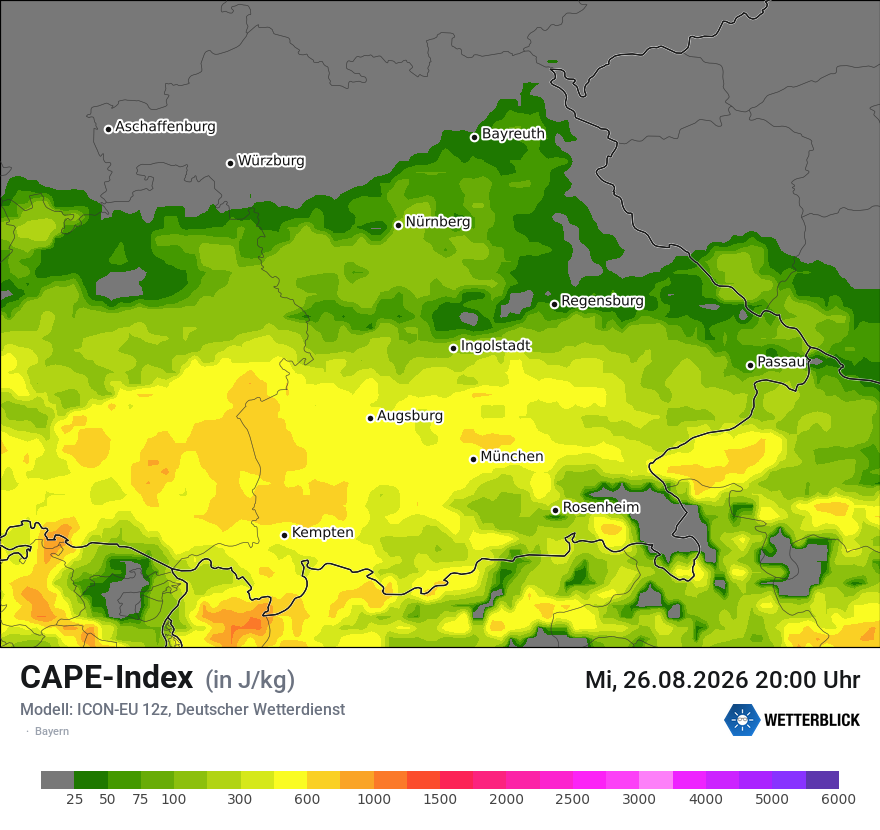 Modellkarte ICON-EU – cape – by