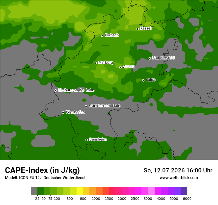 Modellkarte ICON-EU – cape – he