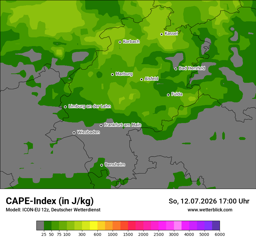 Modellkarte ICON-EU – cape – he