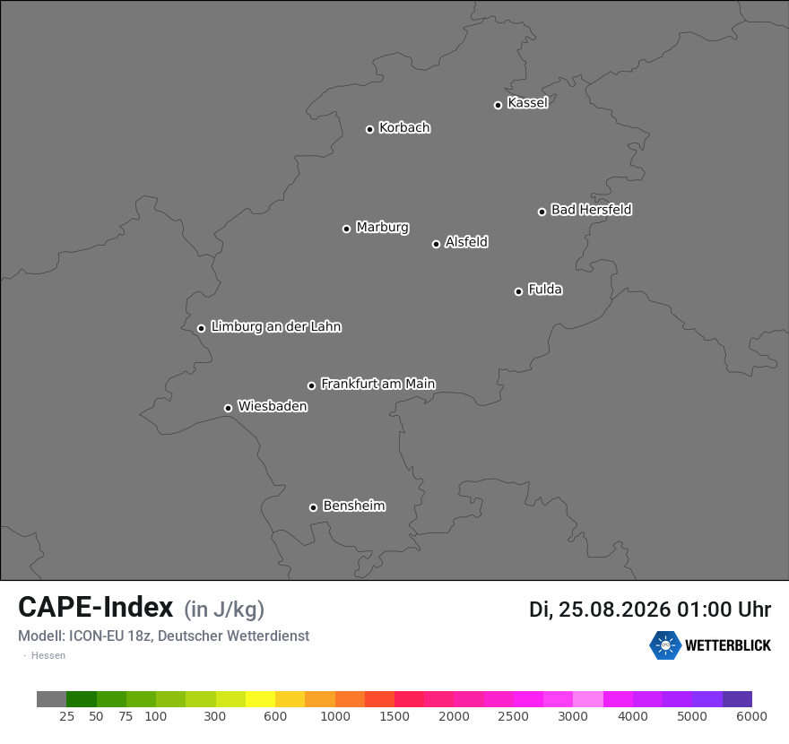Modellkarte ICON-EU – cape – he
