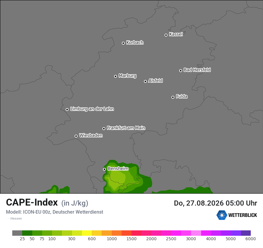Modellkarte ICON-EU – cape – he
