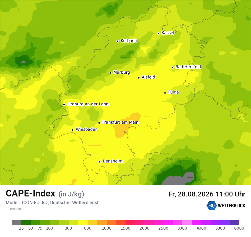 Modellkarte ICON-EU – cape – he