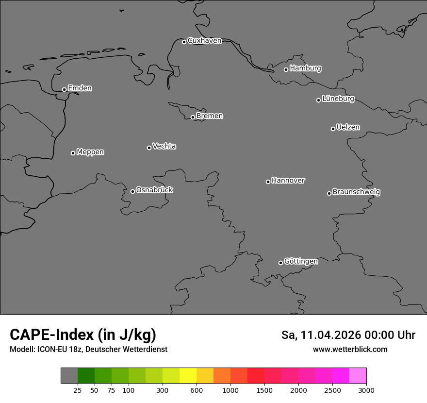 Modellkarte ICON-EU – cape – ni