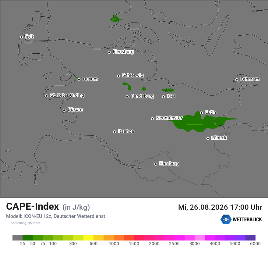 Modellkarte ICON-EU – cape – sh