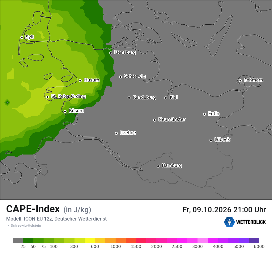 Modellkarte ICON-EU – cape – sh