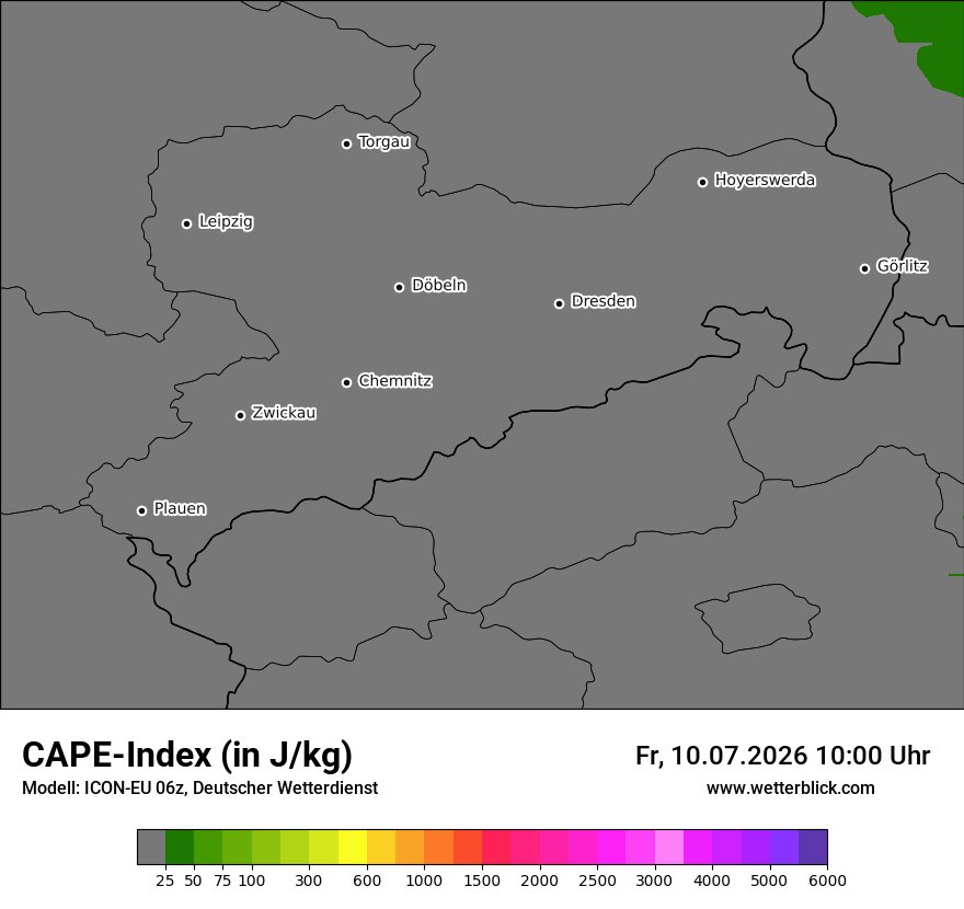 Modellkarte ICON-EU – cape – sn