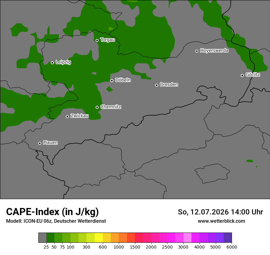Modellkarte ICON-EU – cape – sn