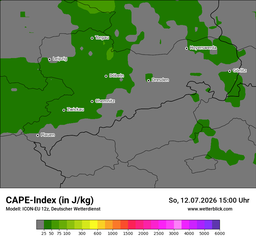 Modellkarte ICON-EU – cape – sn