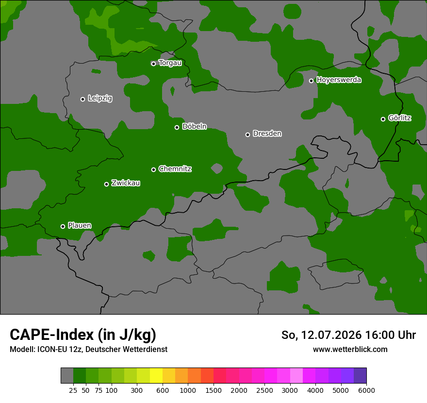 Modellkarte ICON-EU – cape – sn