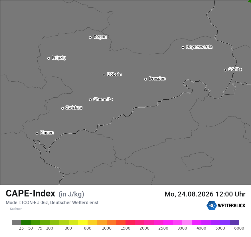 Modellkarte ICON-EU – cape – sn