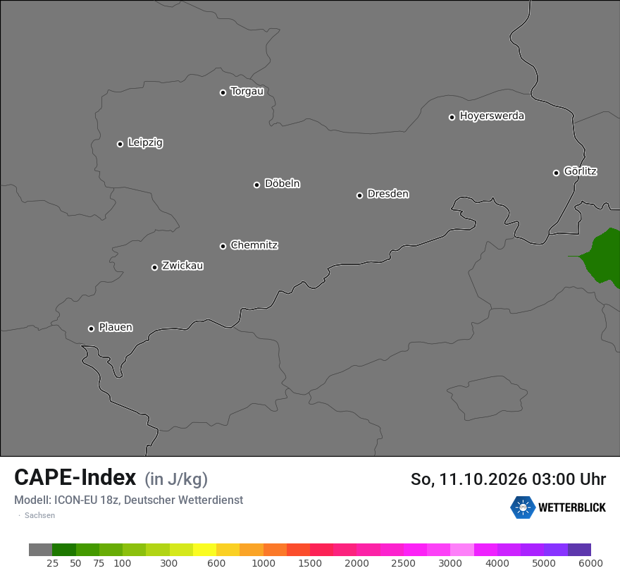 Modellkarte ICON-EU – cape – sn