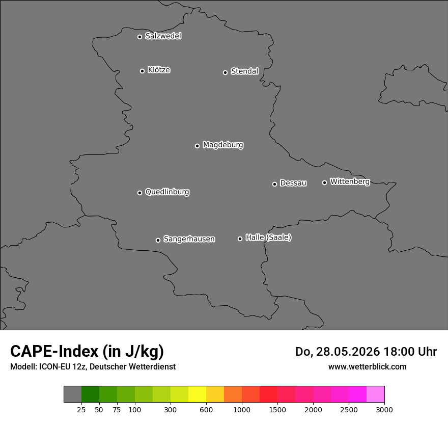 Modellkarte ICON-EU – cape – st
