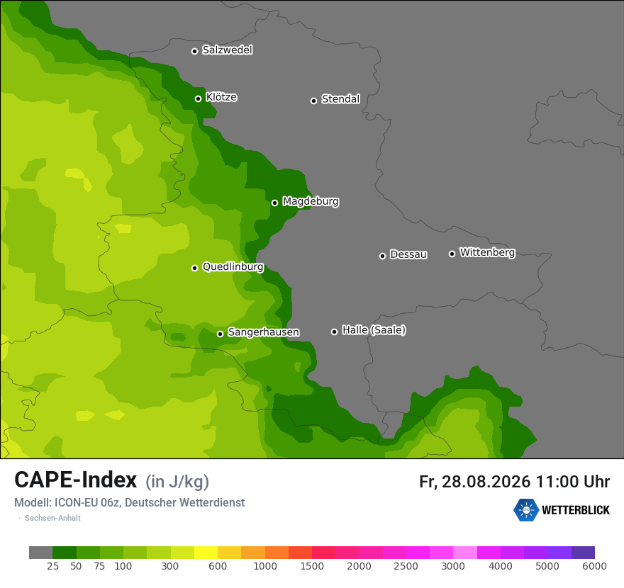 Modellkarte ICON-EU – cape – st