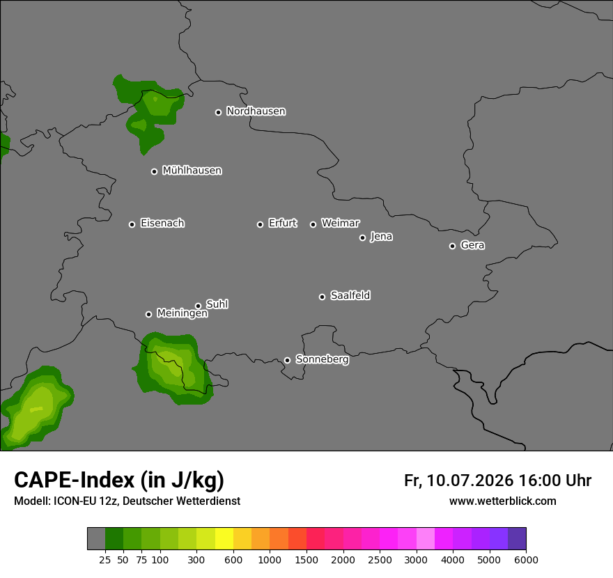 Modellkarte ICON-EU – cape – th