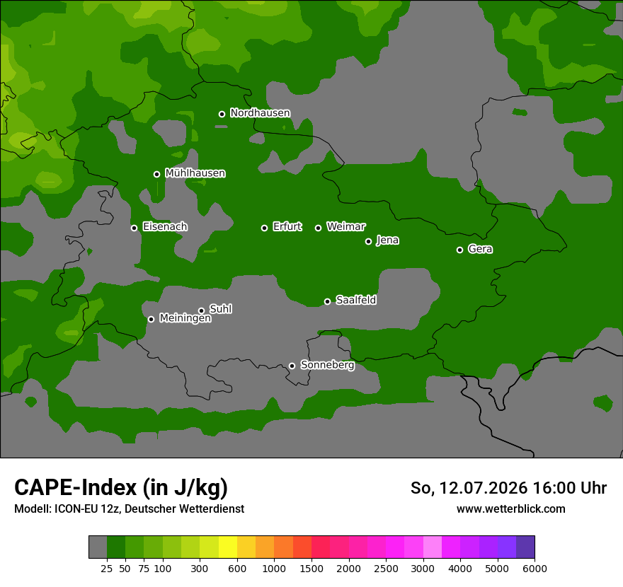 Modellkarte ICON-EU – cape – th