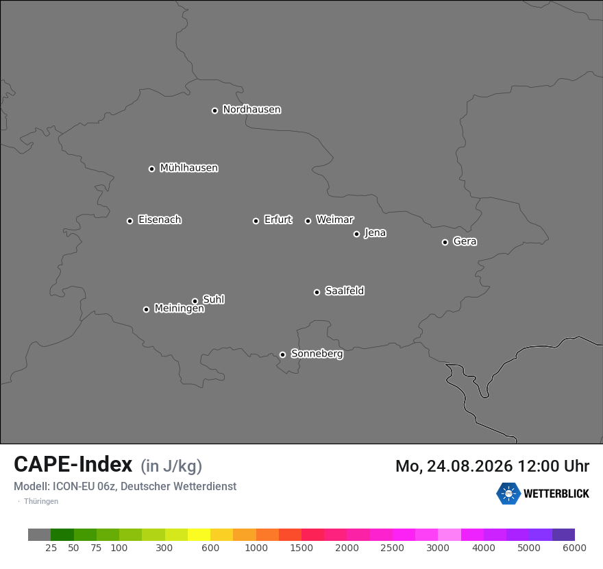 Modellkarte ICON-EU – cape – th