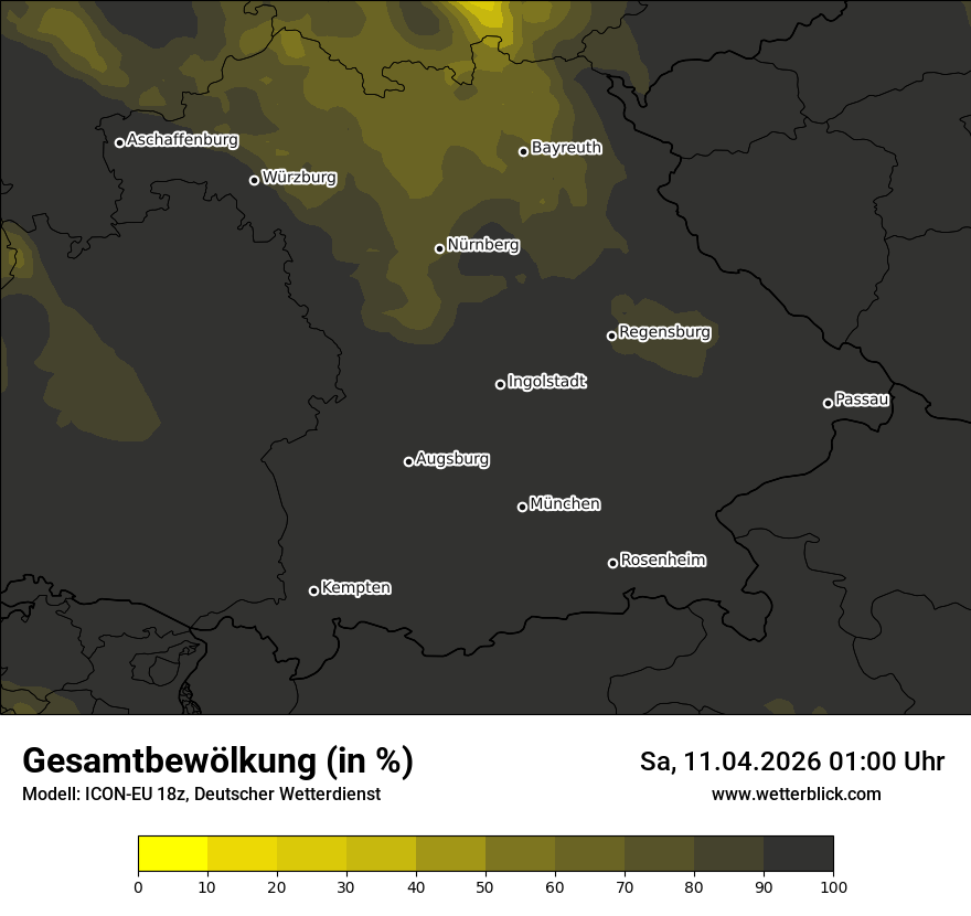 Modellkarte ICON-EU – clct – by