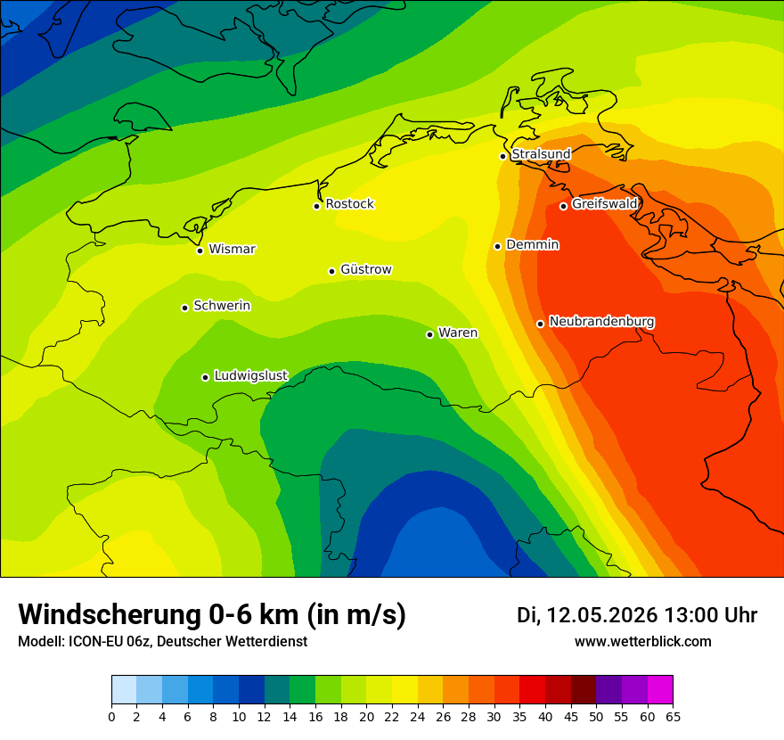 Modellkarte ICON-EU – dls – mv