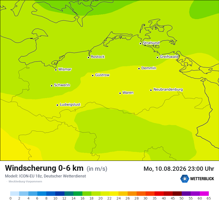 Modellkarte ICON-EU – dls – mv