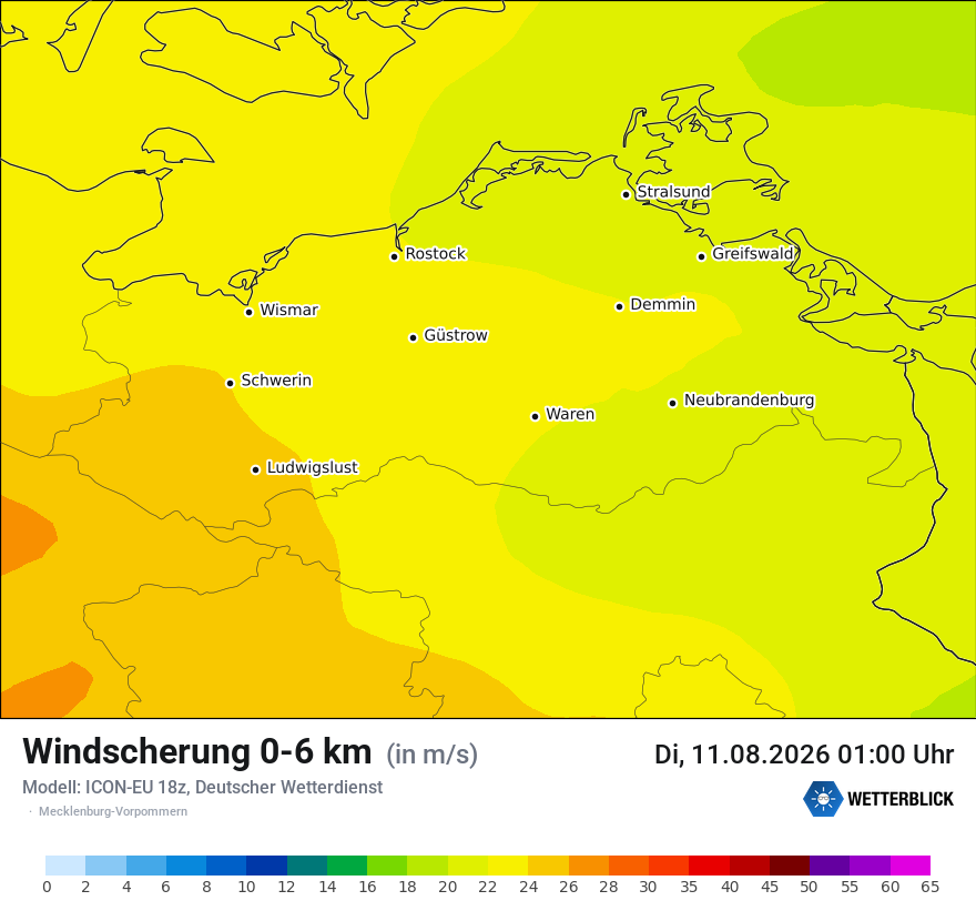 Modellkarte ICON-EU – dls – mv
