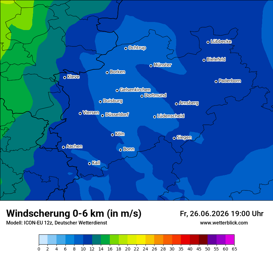Modellkarte ICON-EU – dls – nrw