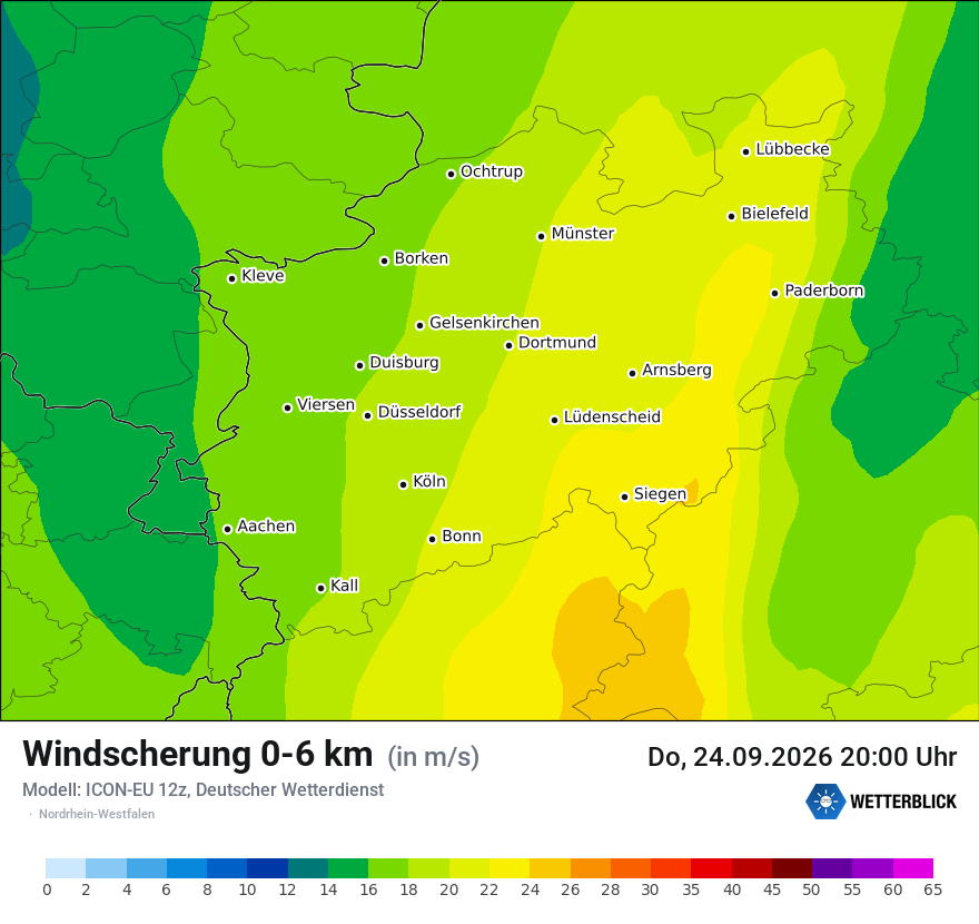 Modellkarte ICON-EU – dls – nrw