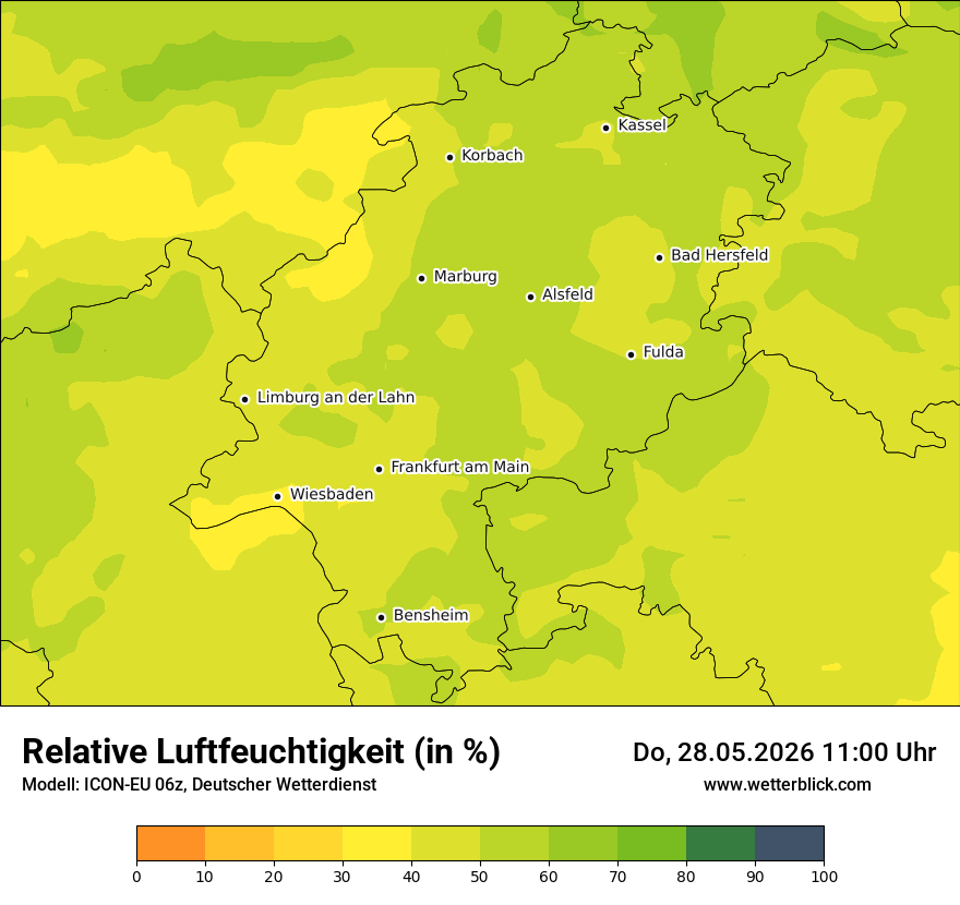 Modellkarte ICON-EU – relhum – he