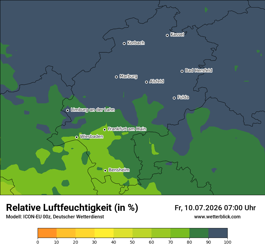 Modellkarte ICON-EU – relhum – he