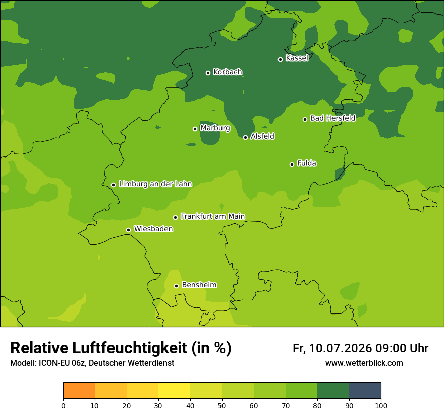 Modellkarte ICON-EU – relhum – he