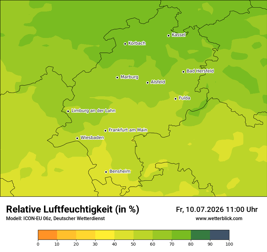Modellkarte ICON-EU – relhum – he