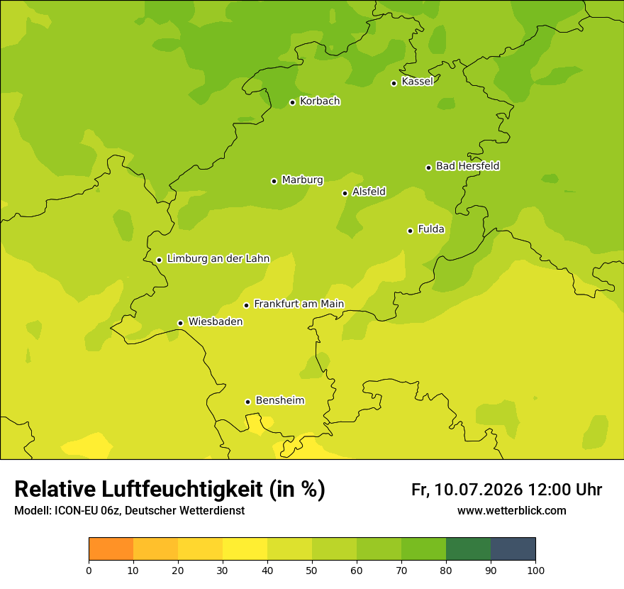 Modellkarte ICON-EU – relhum – he