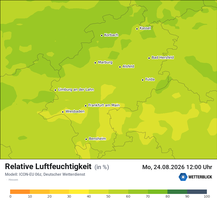Modellkarte ICON-EU – relhum – he