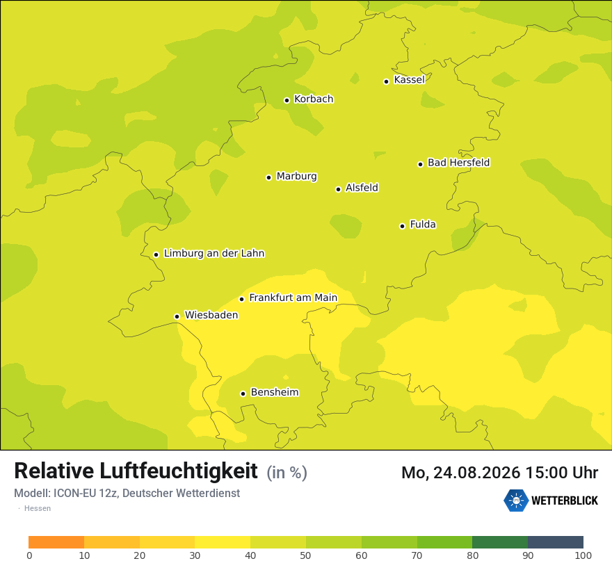 Modellkarte ICON-EU – relhum – he
