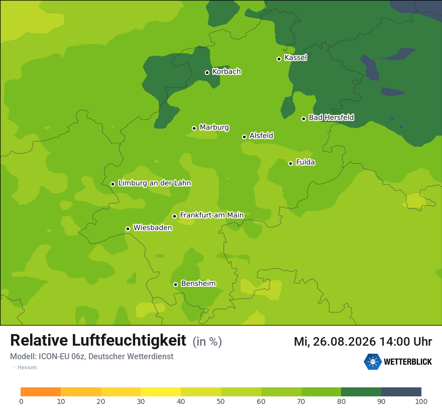 Modellkarte ICON-EU – relhum – he