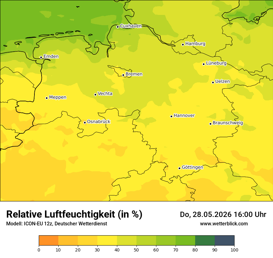 Modellkarte ICON-EU – relhum – ni