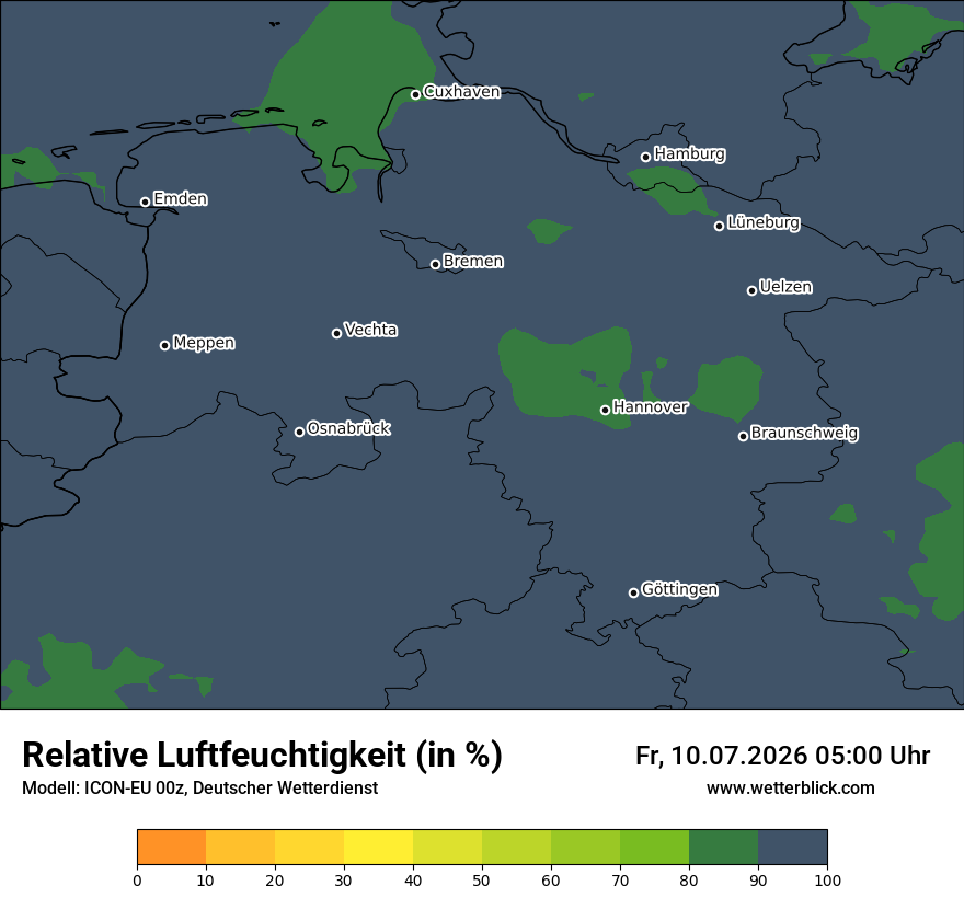Modellkarte ICON-EU – relhum – ni
