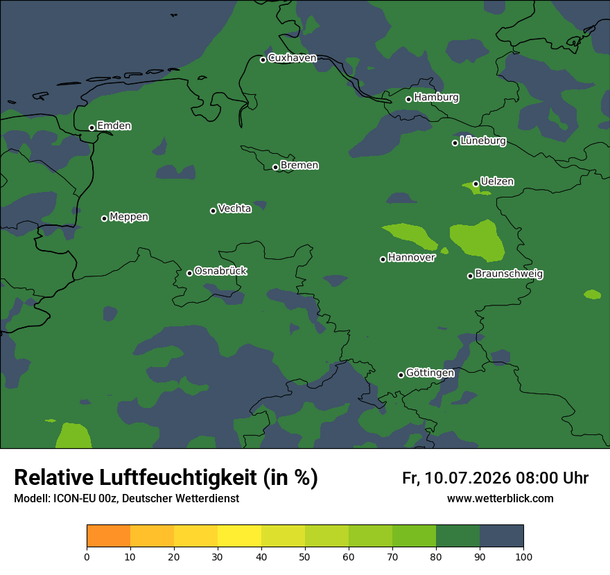 Modellkarte ICON-EU – relhum – ni
