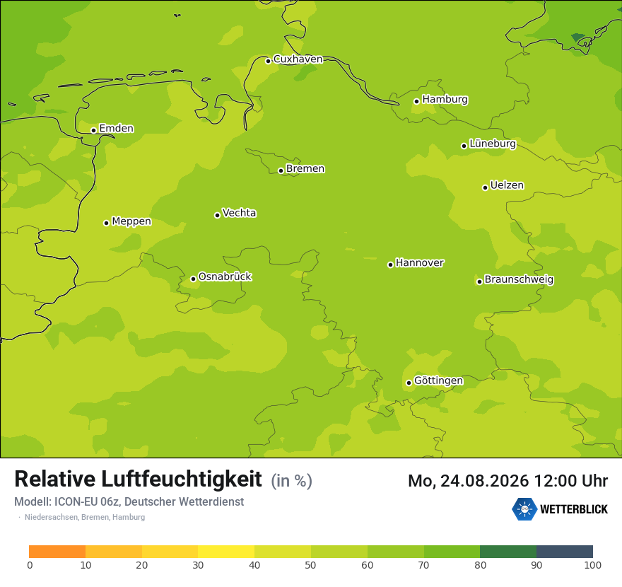 Modellkarte ICON-EU – relhum – ni