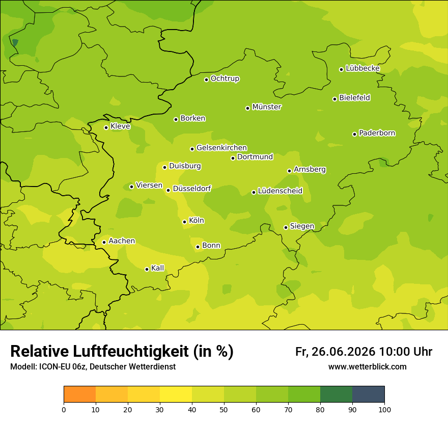 Modellkarte ICON-EU – relhum – nrw