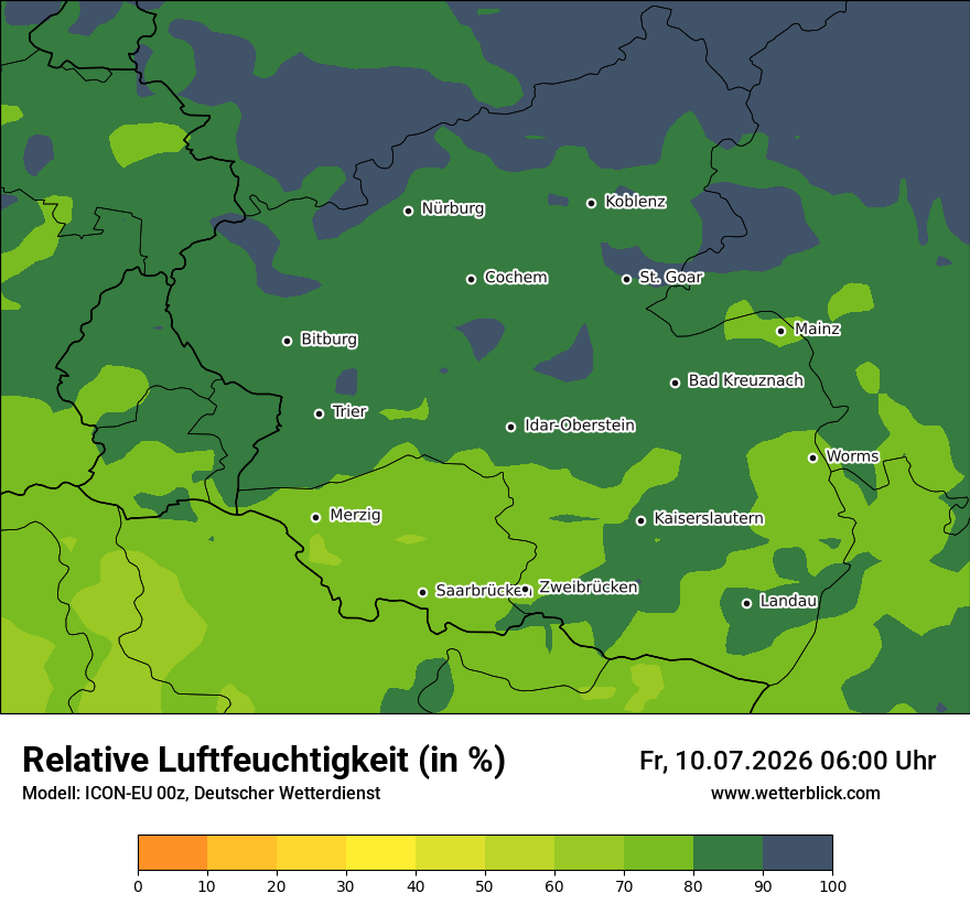 Modellkarte ICON-EU – relhum – rp