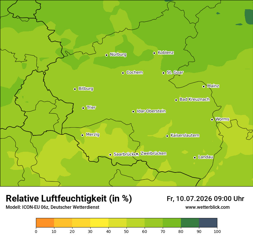 Modellkarte ICON-EU – relhum – rp